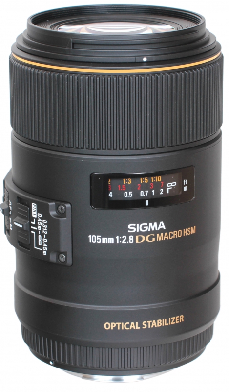 Sigma Объектив Sigma Canon AF 105 mm F/2.8 EX DG OS HSM Macro