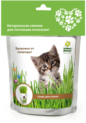  Растение Happy Plant Трава для кошек hp-41