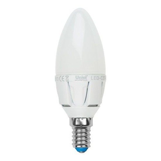 Uniel Лампочка Uniel LED-C37-6W/NW/E14/FR/DIM ALP01WH свеча