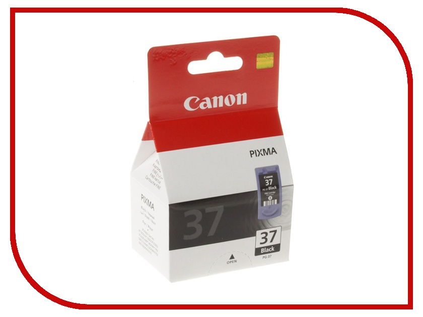  Canon PG-37BK Black  Pixma iP1800 / iP1900 / iP2500 / iP2600 / MP140 / MP190 / MP210 / MP220 / MP470 2145B005