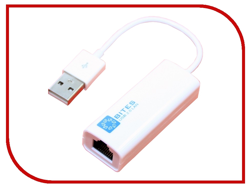   5bites USB2.0 - RJ45 UA2-45-02WH White