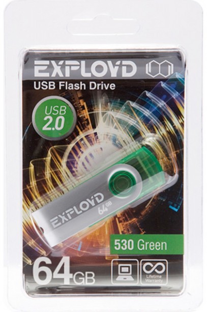  64Gb - Exployd 530 Green EX064GB530-G