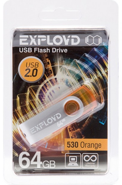  64Gb - Exployd 530 Orange EX064GB530-O