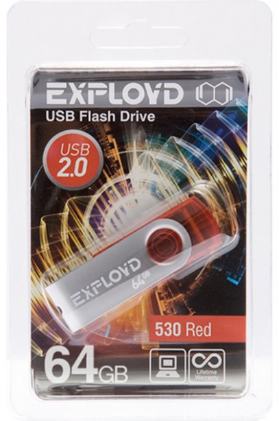  64Gb - Exployd 530 Red EX064GB530-R