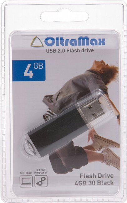 Oltramax 4Gb - OltraMax 30 Black OM004GB30-B