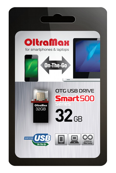 Oltramax 32Gb - OltraMax 500 Smart Black OM032GB500SM-OTG