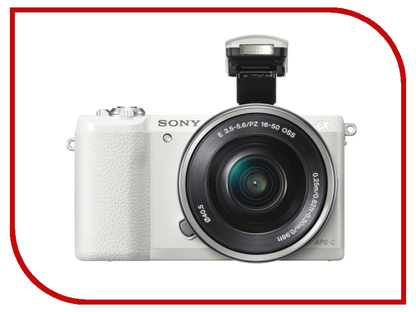  Sony Alpha A5100 Kit 16-50 mm F / 3.5-5.6 E OSS PZ White