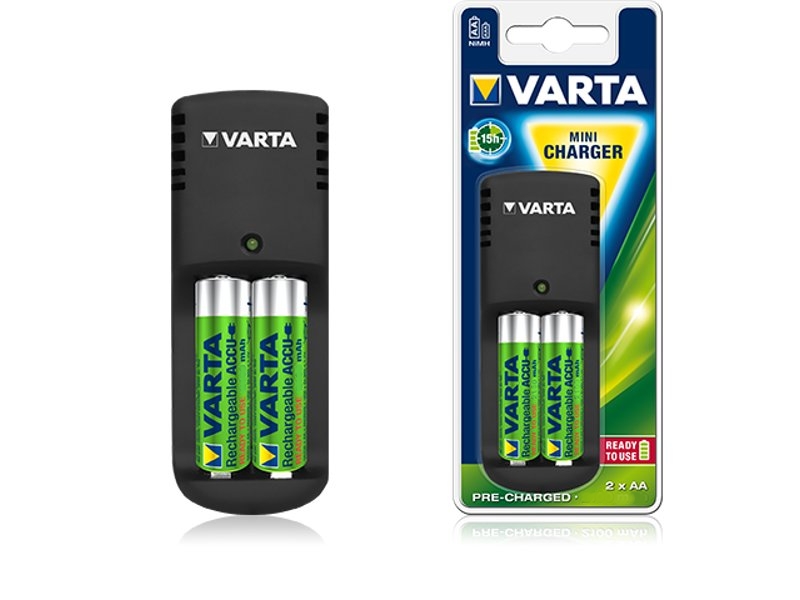 Varta Зарядное устройство Varta Mini Charger + 2 ак. 2400 mAh 57666101461 / 57646101461