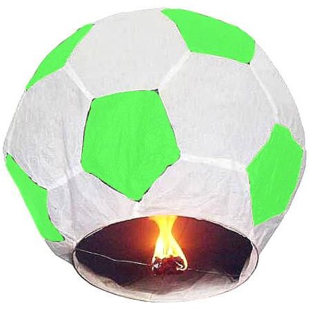 Эврика - Небесный фонарик Эврика Фонарь желаний Футбольный мяч Green-White 93489