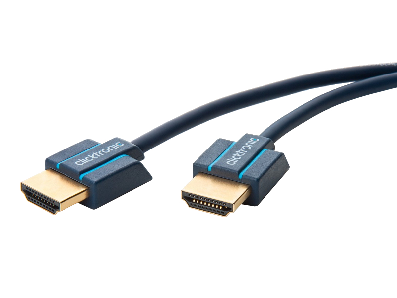  Аксессуар ClickTronic HDMI Ethernet Slim HD/4K/3D-TV 1.5m 70703