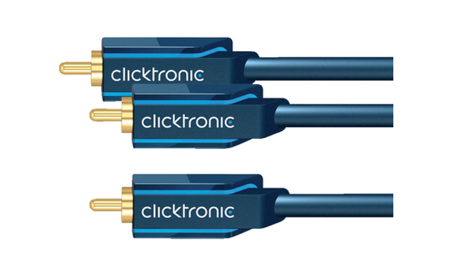 Аксессуар Clicktronic RCA to 2RCA Casual 5m 70458