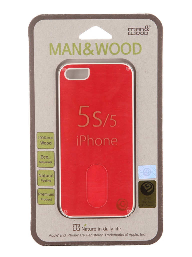  Аксессуар Чехол Man&Wood Azalea for APPLE iPhone 5 / 5S IS552AW White