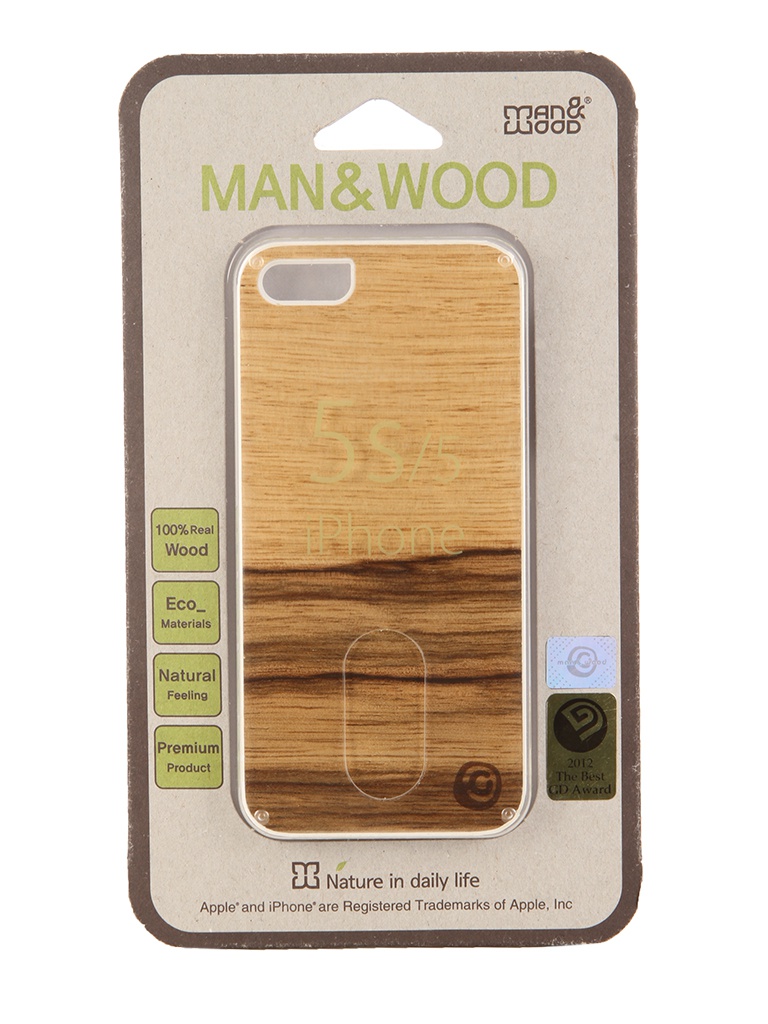  Аксессуар Чехол Man&Wood Terra for APPLE iPhone 5 / 5S IS511AW White