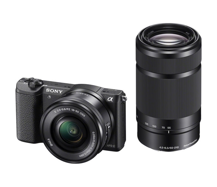 Sony Фотоаппарат Sony Alpha A5100 Kit 16-50, 55-210 mm Black
