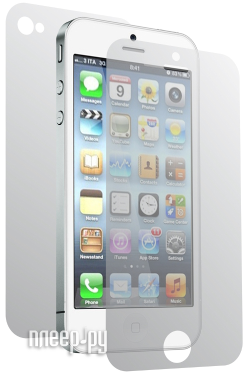 LuxCase Аксессуар Защитная пленка LuxCase for iPhone 5S Front&Back суперпрозрачная х2 80941