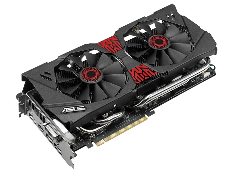 Asus GeForce GTX 980 1178Mhz PCI-E 3.0 4096Mb 7010Mhz 256 bit DVI HDMI HDCP STRIX-GTX980-DC2OC-4GD5