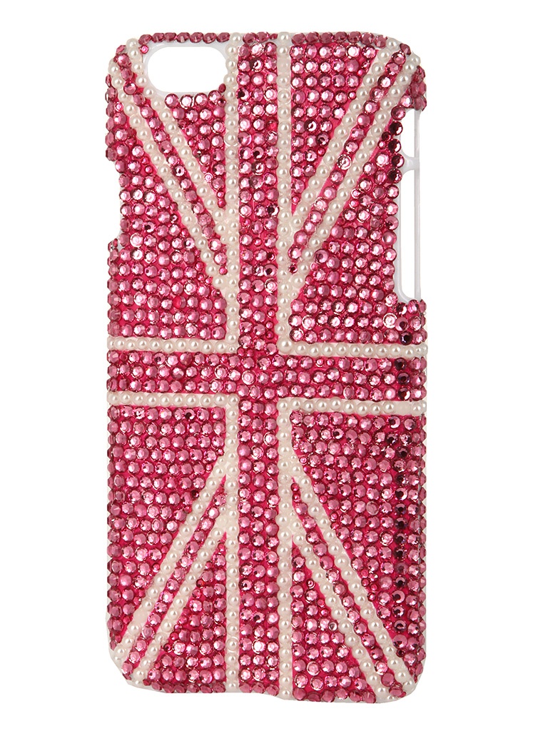  Аксессуар Защитная крышка Liberty Project со стразами для APPLE iPhone 6 Pink Britain R0005525