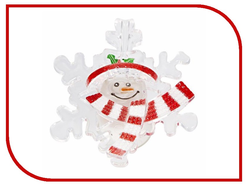 Новогодний сувенир Neon-Night Снежинка со снеговиком 501-021