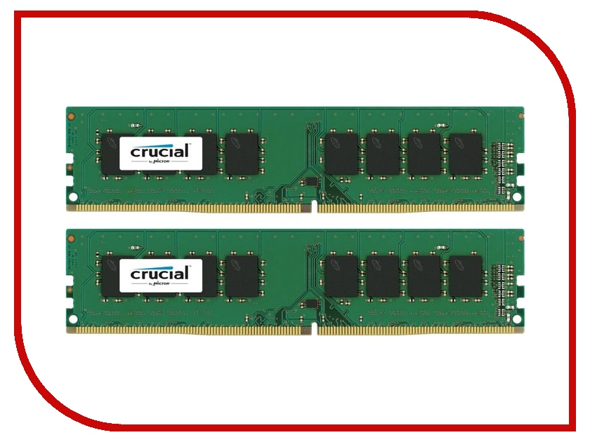   Crucial DDR4 DIMM 2133MHz PC4-17000 Reg 1.2V - 8Gb (2x4Gb) CT2K4G4DFS8213 Retail