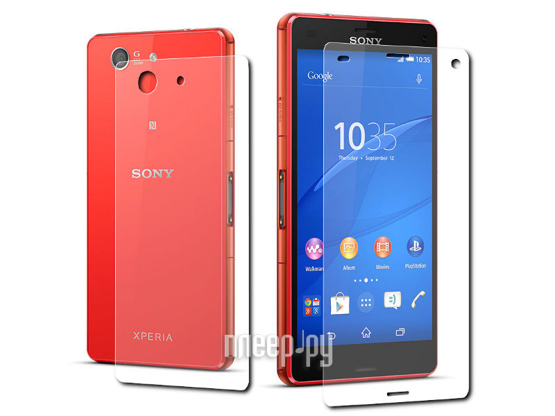 LuxCase Аксессуар Защитная пленка Sony Xperia Z3 Compact LuxCase Front&Back суперпрозрачная х2 81104