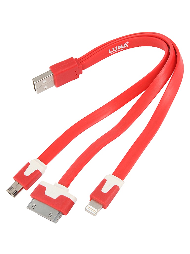 Аксессуар LUNA USB charge 4 in 1 для iPhone 4/5/6 / microUSB 70003