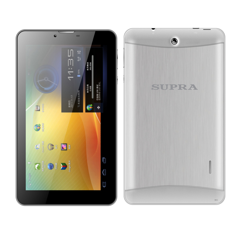 Supra M722G Aluminum Grey MediaTek MTK8312 Dual Core 1.2 GHz/512Mb/4Gb/Wi-Fi/3G/Bluetooth/Cam/7.0/1024x600/Android