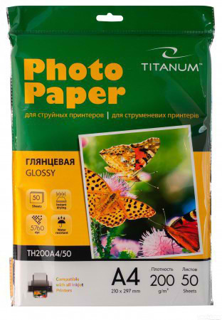  Фотобумага Titanum THA4 A4 180g/m2 глянцевая 100 листов