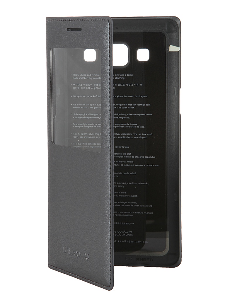 Samsung Аксессуар Чехол Samsung SM-A500F Galaxy A5 S-View Black EF-CA500BCEGRU