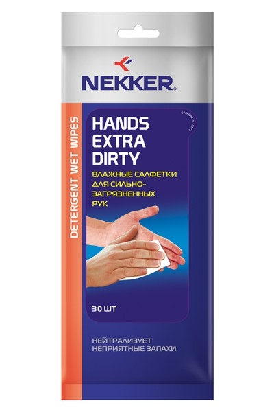 Салфетки влажные Nekker Hands Extra Dirty Detergent Wet Wipes VSK-00061092 для рук