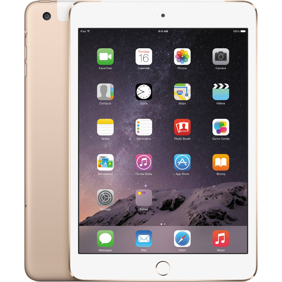 Apple iPad mini 3 128Gb Wi-Fi + Cellular Gold MGYU2RU/A