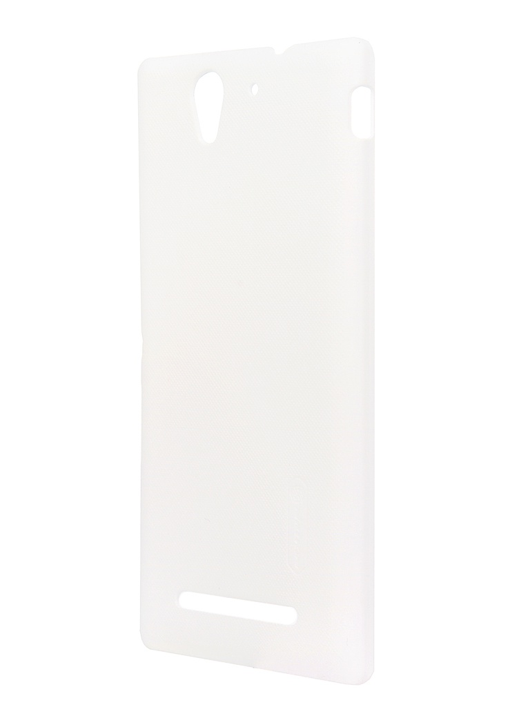  Аксессуар Чехол Sony Xperia C3 Nillkin Super Frosted Shield White