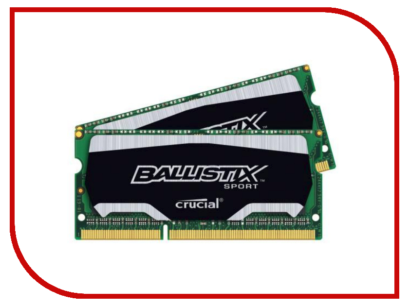   Crucial DDR3L SO-DIMM 1866MHz PC3-14900 - 8Gb KIT (2x4Gb) BLS2C4G3N18AES4CEU