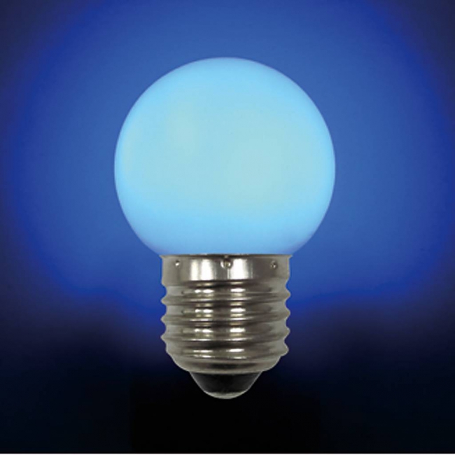 Mister Christmas - Лампочка Mister Christmas LB-45-BLUE E27 Blue