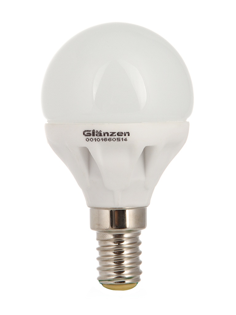  Лампочка GLANZEN LED P45 E14 5W 2700K 220V LEW-0037-14