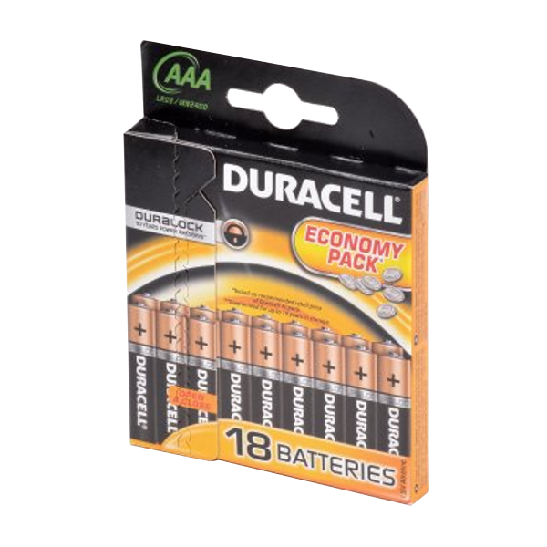 Duracell Батарейка AAA - Duracell LR03 BL18 (18 штук)