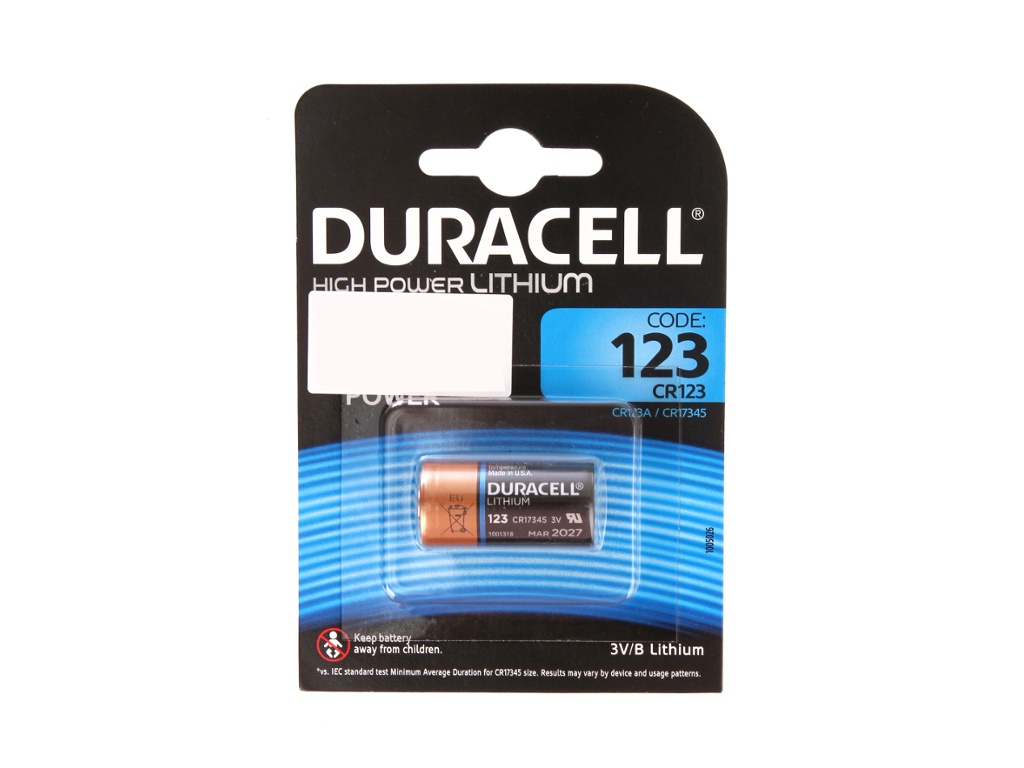 Duracell Батарейка CR123A - Duracell CR123A Ultra BL1 (1 штука)