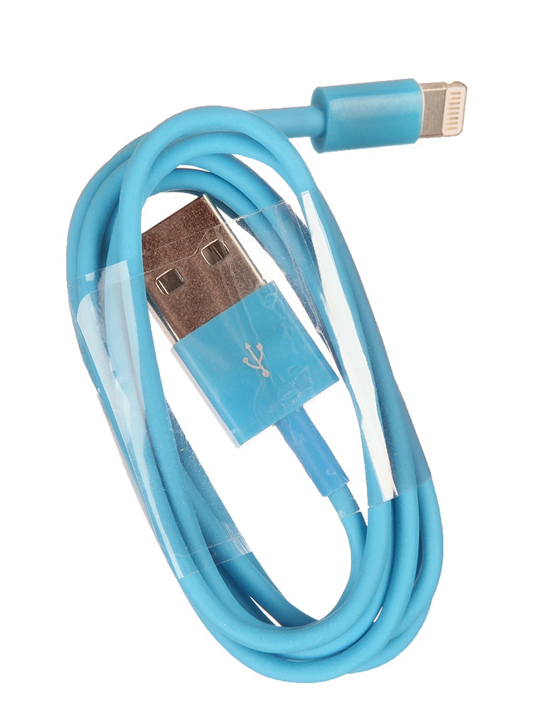  Аксессуар Oxion USB 2.0 - Lightning 1m for iPhone 5/5S/5C OX-DCC003BL Blue