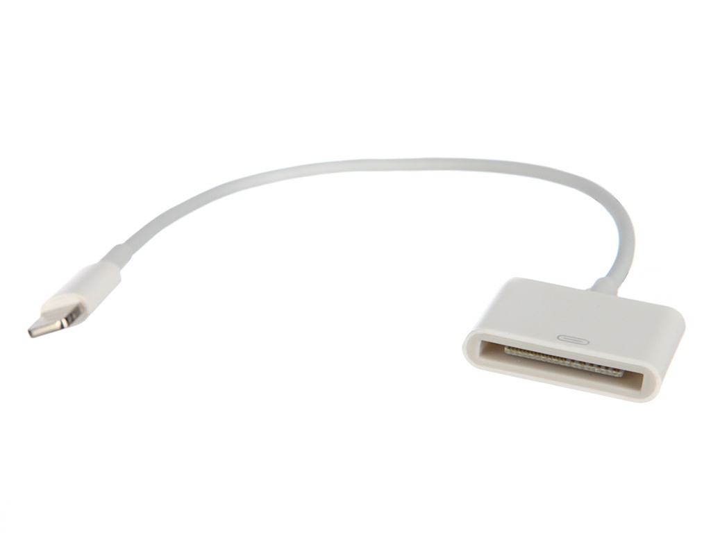  Аксессуар Oxion Lightning to 30-pin Adapter 15cm OX-ADP003WH White