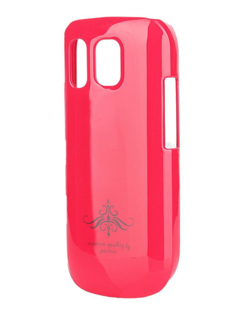 Partner Аксессуар Чехол-накладка Nokia Asha 202 Partner Glossy Pink ПР028203