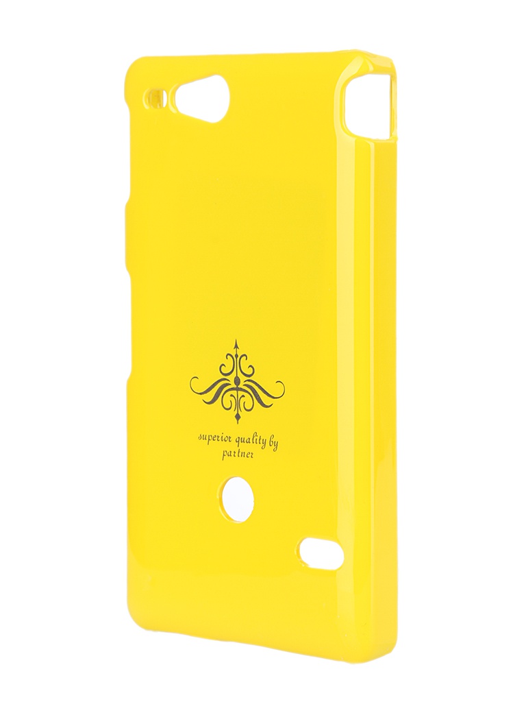 Partner Аксессуар Чехол-накладка Sony ST27i Xperia Go Partner Glossy Yellow ПР028063