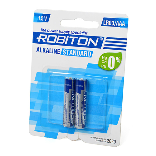 Батарейка AAA - Robiton Standard LR03 BL2 (2 штуки)