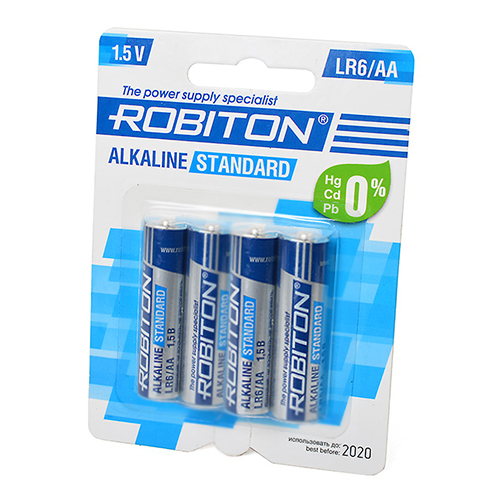  Батарейка AA - Robiton Standard LR6 BL4 (4 штуки)