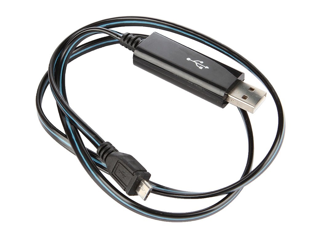 Onext Аксессуар Onext USB 2.0 A/M to micro-B/M 1m Black-Blue 60213