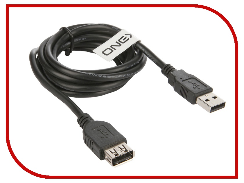 Аксессуар Onext USB 2.0 A/M to A/F 1.5m 60204