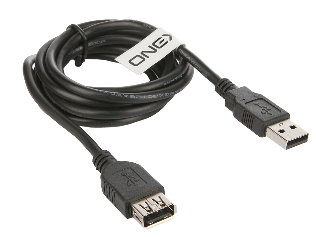 Onext Аксессуар Onext USB 2.0 A/M to A/F 1.5m 60204
