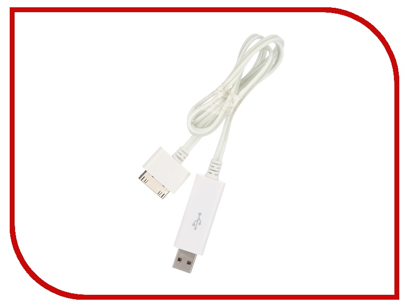  Onext USB to APPLE 30pin 0.8m White-Blue 60221