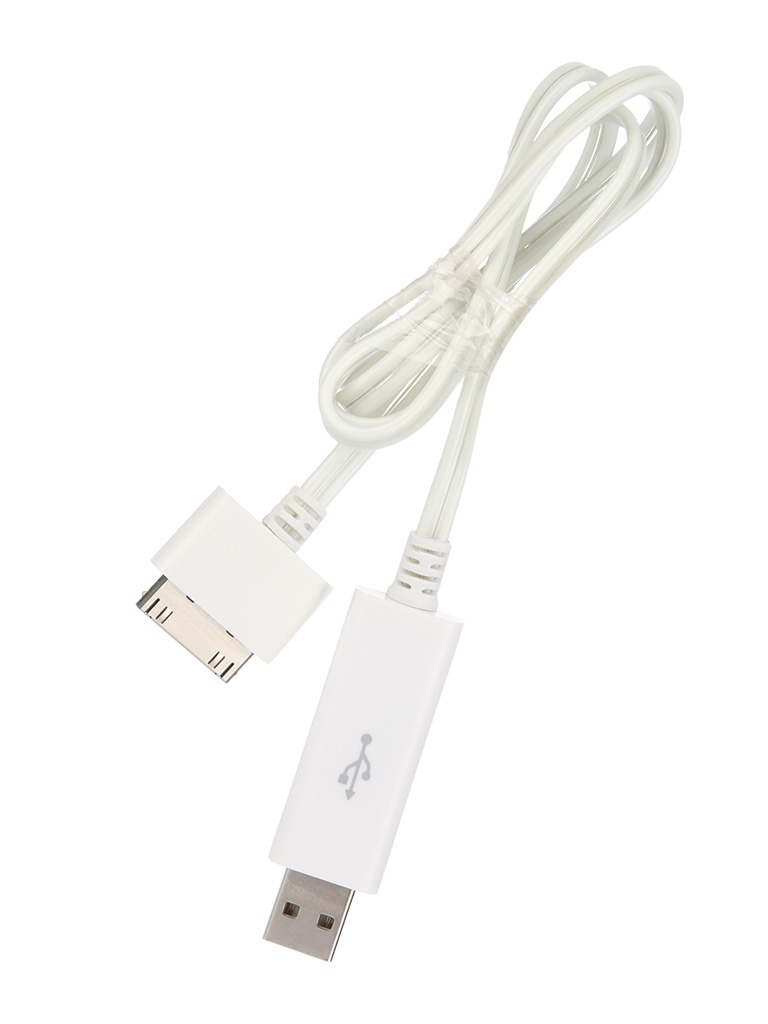 Onext Аксессуар Onext USB to APPLE 30pin 1m White-Blue 60221