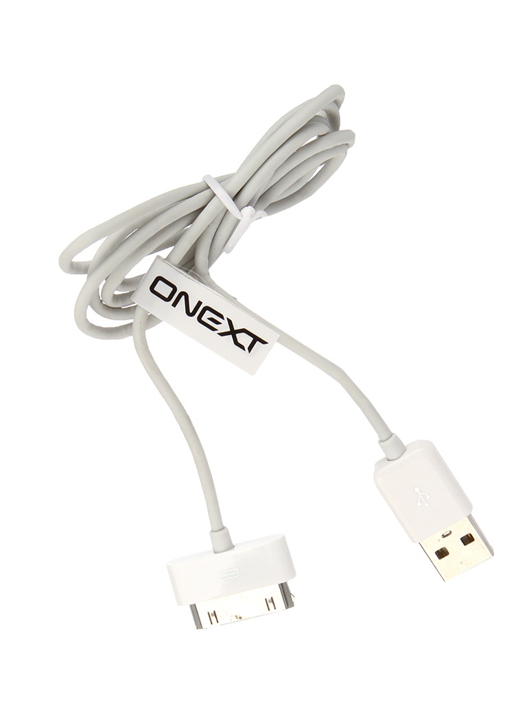 Onext Аксессуар Onext USB 2.0 to APPLE 30pin 1m White 60210