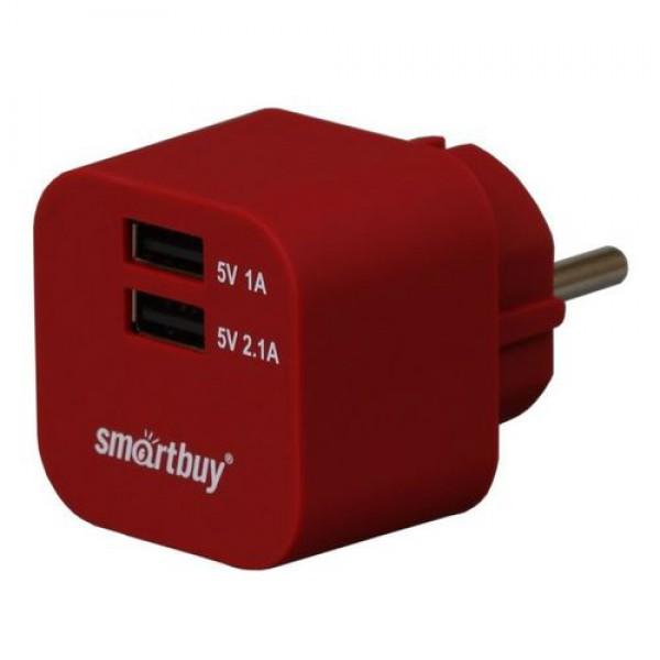 Smartbuy Зарядное устройство SmartBuy Volt 2xUSB 3.1A SBP-2300 Dark Red