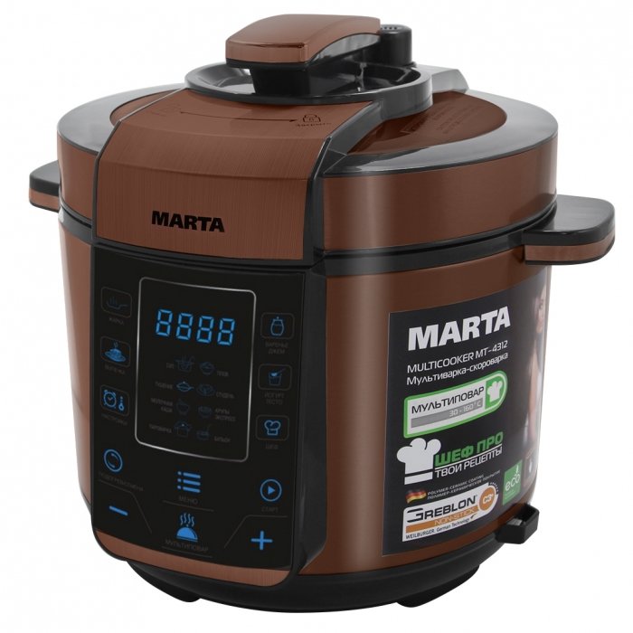 Marta Мультиварка Marta MT-4312 Black-Copper
